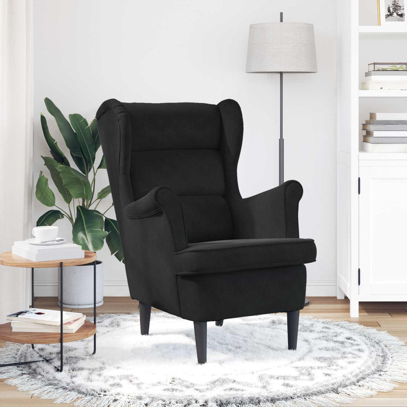 poltrona Nero Velluto