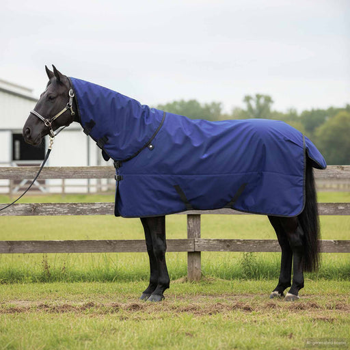 Coperta per Cavalli Blu navy 165 cm Poliestere