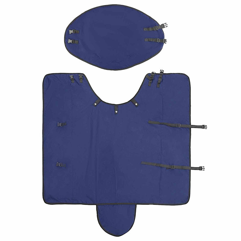 Coperta per Cavalli Blu navy 165 cm Poliestere