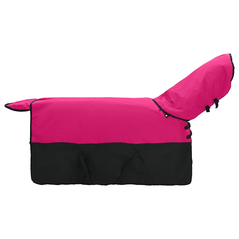 Coperta per Cavalli Rosa e Nero 155 cm Poliestere