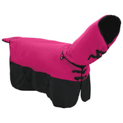 Coperta per Cavalli Rosa e Nero 155 cm Poliestere