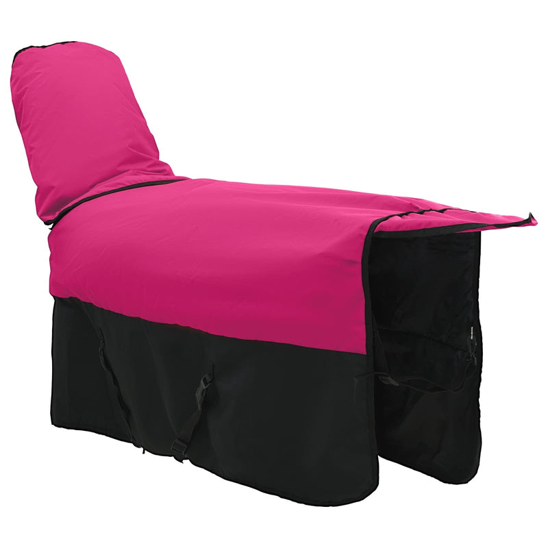 Coperta per Cavalli Rosa e Nero 155 cm Poliestere