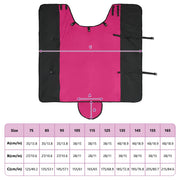 Coperta per Cavalli Rosa e Nero 155 cm Poliestere