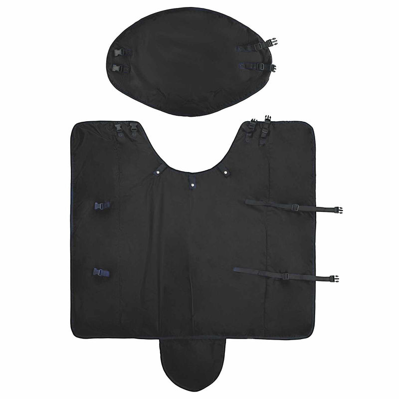 Coperta per Cavalli Nero Completo 165 cm Poliestere
