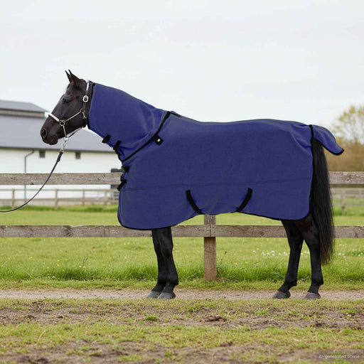 Coperta per Cavalli Blu navy 145 cm Fleece in poliestere