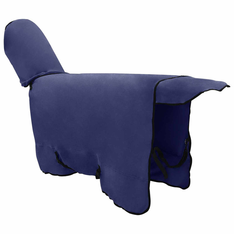 Coperta per Cavalli Blu navy 165 cm Fleece in poliestere