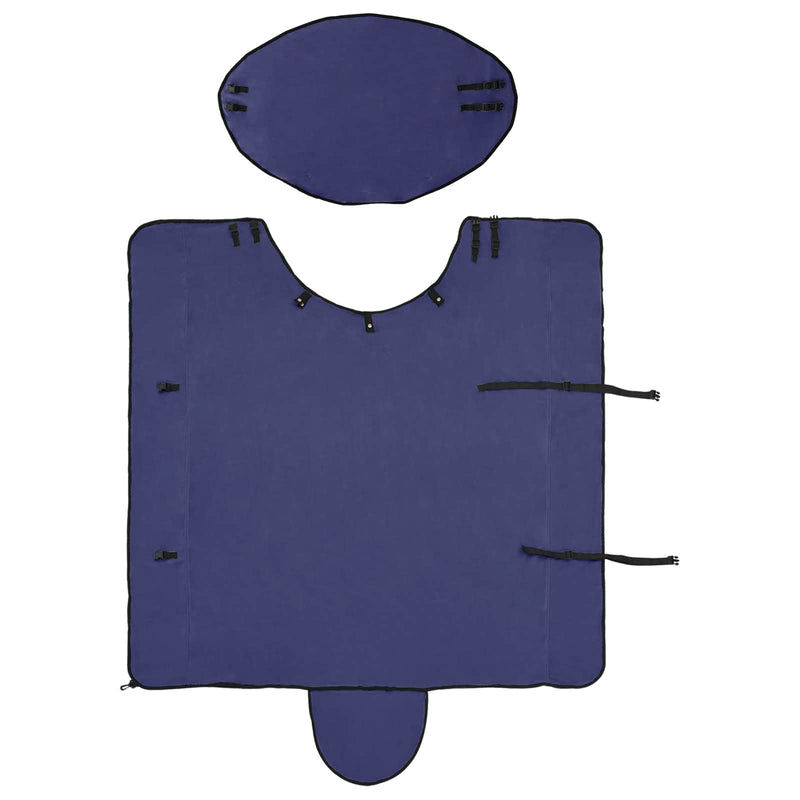 Coperta per Cavalli Blu navy 165 cm Fleece in poliestere