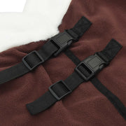 Coperta per Cavalli Marrone Scuro 155 cm Felpa in pile