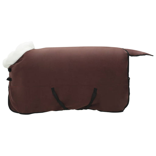 Coperta per Cavalli Marrone Scuro 155 cm Felpa in pile