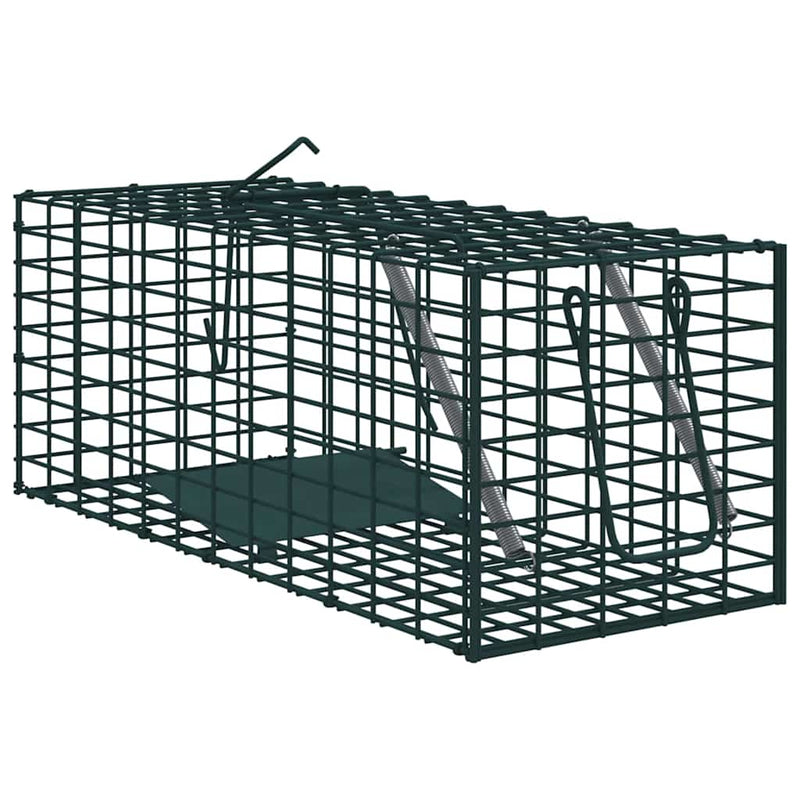 Trappola per animali Verde 31 x 13 x 12cm Acciaio