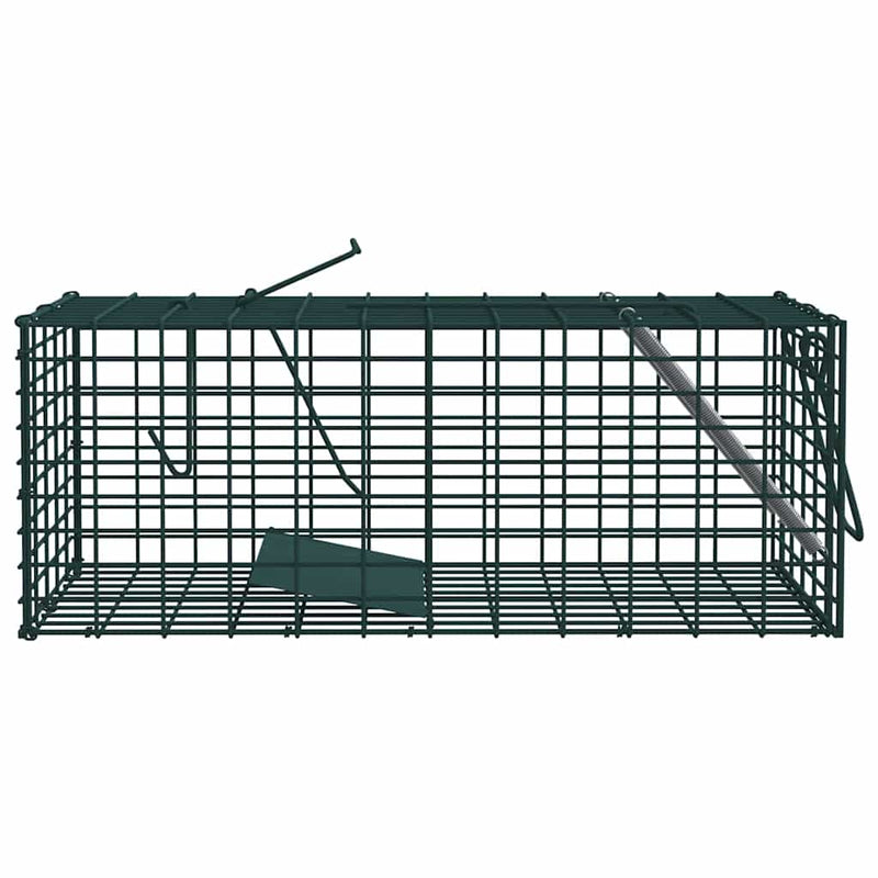 Trappola per animali Verde 31 x 13 x 12cm Acciaio