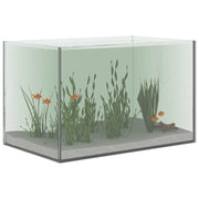 Acquario con archiviazione Trasparente 40 x 25 x 25 cm Vetro