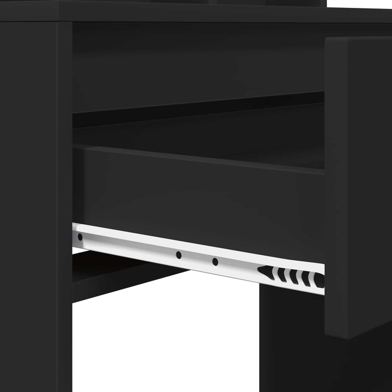 Tavoli da Trucco per Camera da Letto Nero 80 x 39,5 x 135 cm