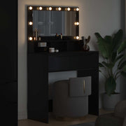 Tavoli da Trucco per Camera da Letto Nero 80 x 39,5 x 135 cm