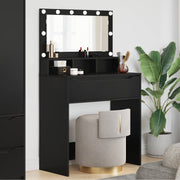Tavoli da Trucco per Camera da Letto Nero 80 x 39,5 x 135 cm