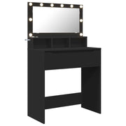 Tavoli da Trucco per Camera da Letto Nero 80 x 39,5 x 135 cm