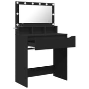 Tavoli da Trucco per Camera da Letto Nero 80 x 39,5 x 135 cm