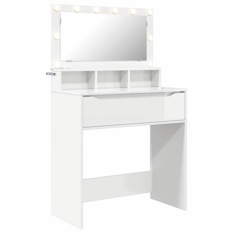 Tavoli da Trucco per Camera da Letto Bianco Lucido