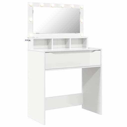 Tavoli da Trucco per Camera da Letto Bianco Lucido