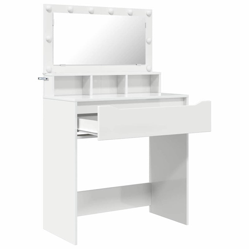 Tavoli da Trucco per Camera da Letto Bianco Lucido