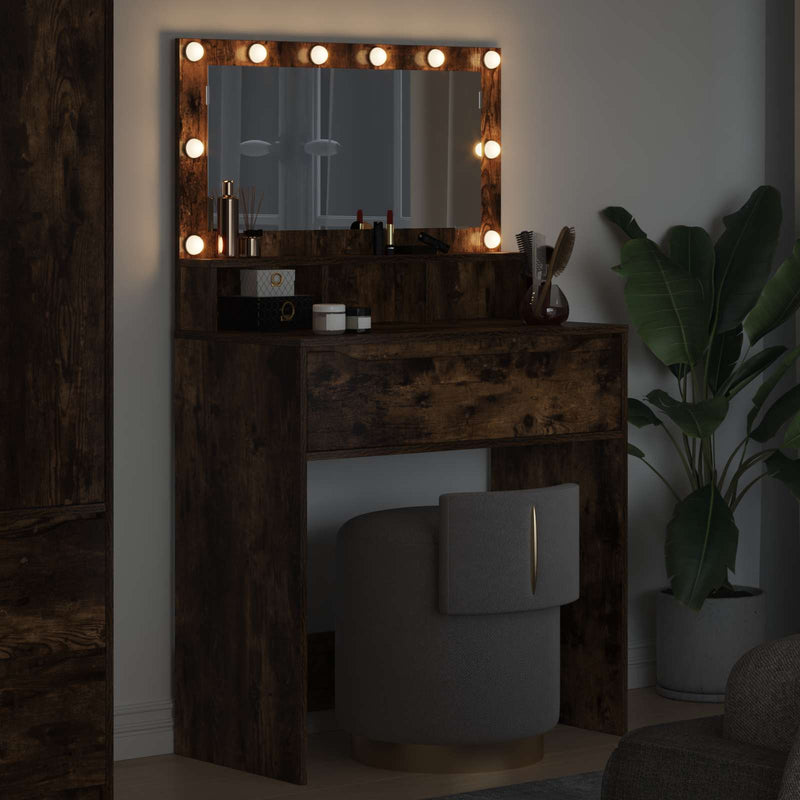 Tavoli da Trucco per Camera da Letto Rovere Fumo