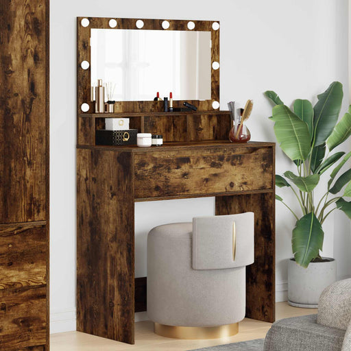 Tavoli da Trucco per Camera da Letto Rovere Fumo
