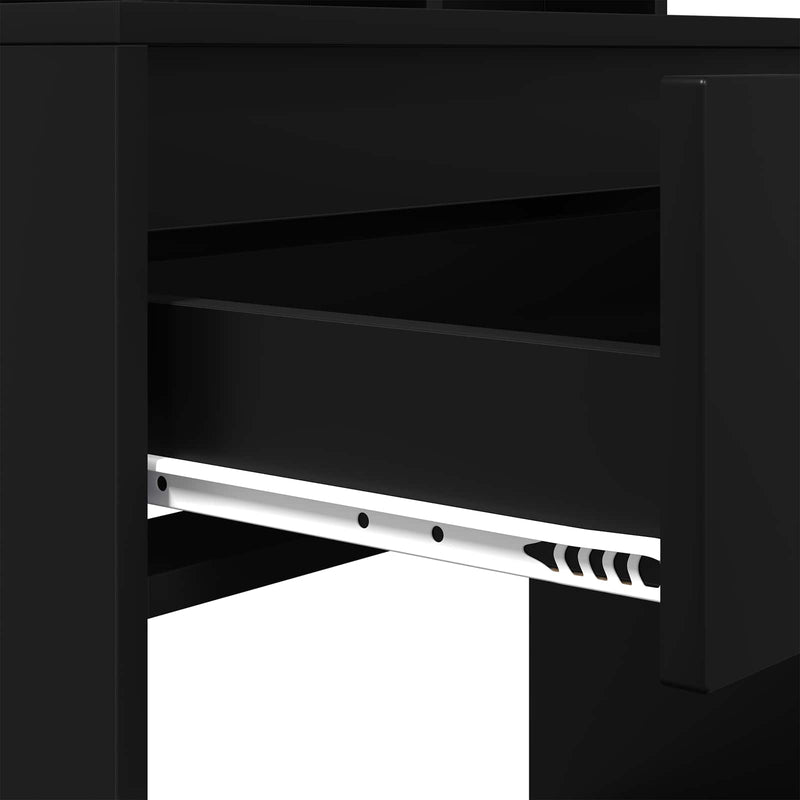 Tavoli da Trucco per Camera da Letto Nero 80 x 39,6 x 135 cm