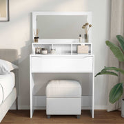 Tavoli da Trucco per Camera da Letto Bianco Lucido