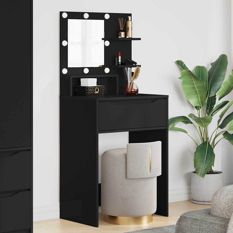 Tavoli da Trucco per Camera da Letto Nero 60 x 39,5 x 135 cm