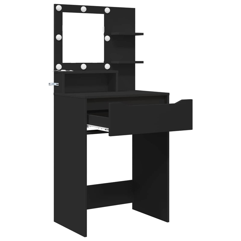 Tavoli da Trucco per Camera da Letto Nero 60 x 39,5 x 135 cm