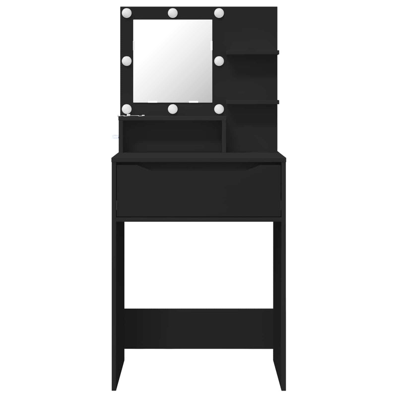 Tavoli da Trucco per Camera da Letto Nero 60 x 39,5 x 135 cm