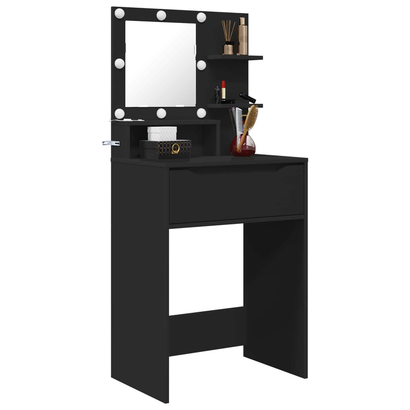 Tavoli da Trucco per Camera da Letto Nero 60 x 39,5 x 135 cm