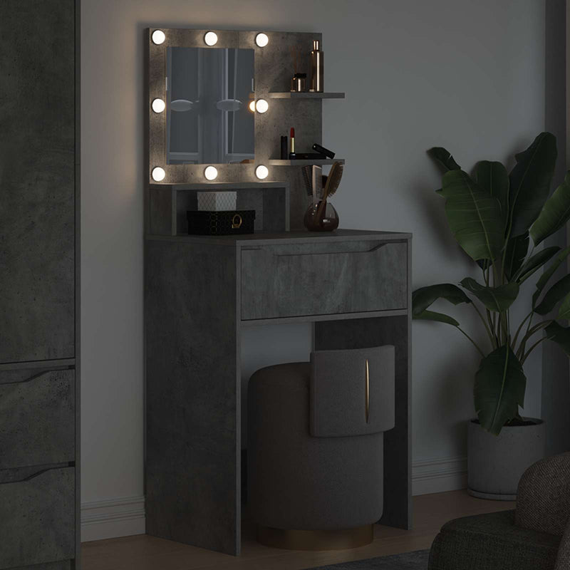 Tavoli da Trucco per Camera da Letto Grigio cemento