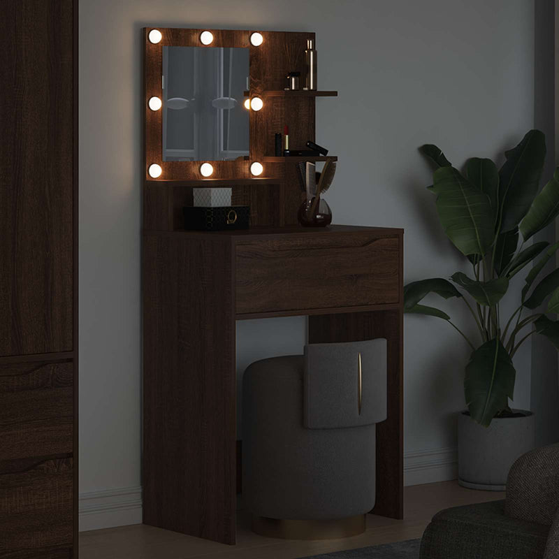 Tavoli da Trucco per Camera da Letto Rovere Marrone