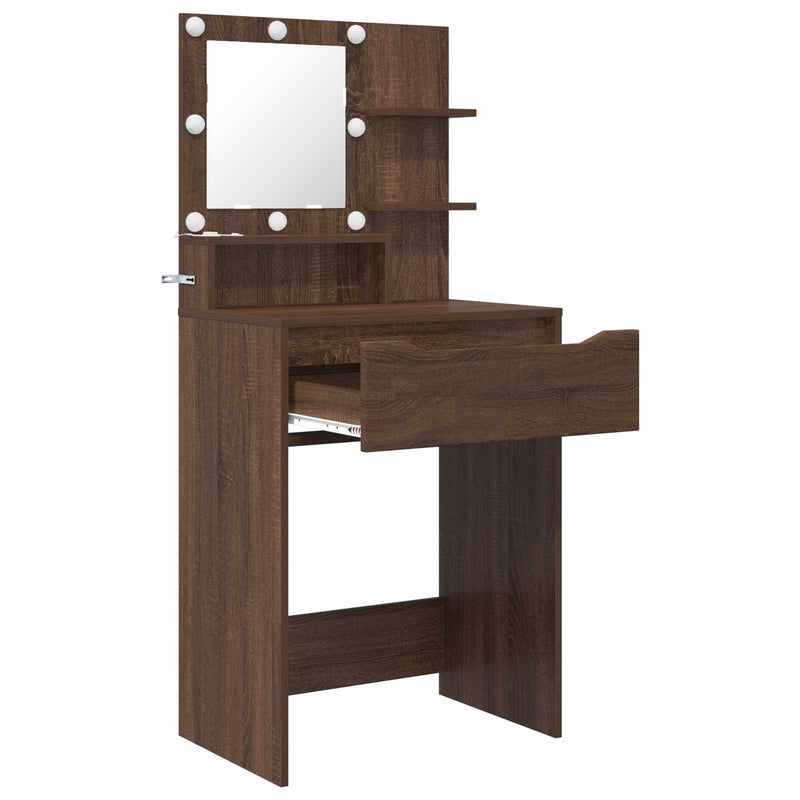 Tavoli da Trucco per Camera da Letto Rovere Marrone