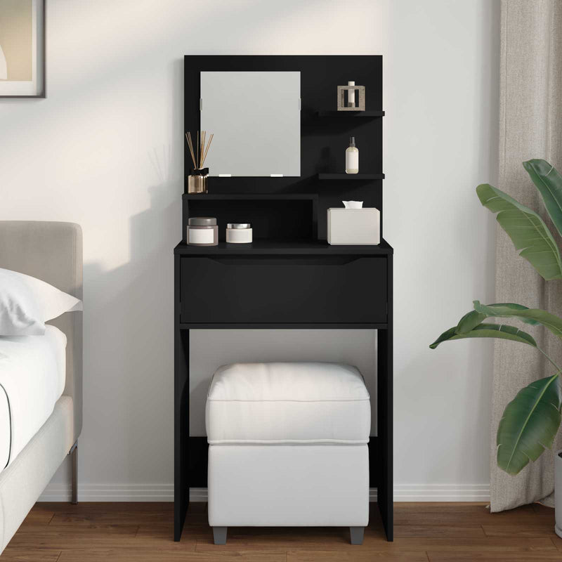 Tavoli da Trucco per Camera da Letto Nero 60 x 39,5 x 135 cm