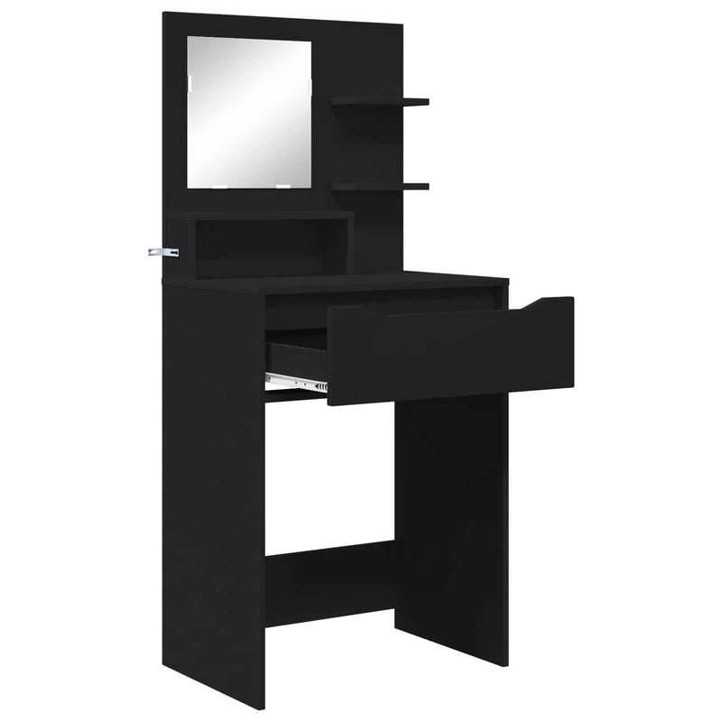 Tavoli da Trucco per Camera da Letto Nero 60 x 39,5 x 135 cm