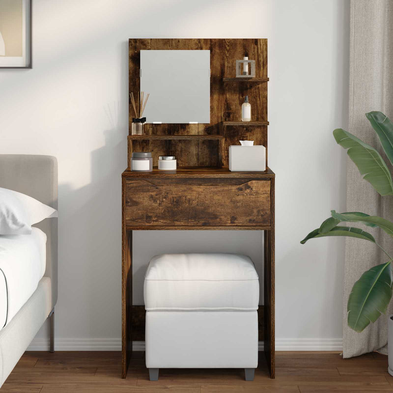 Tavoli da Trucco per Camera da Letto Rovere Fumo