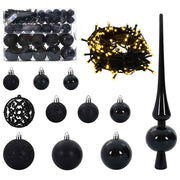 Set di Palle di Natale 61 pz 150 LED Bianco caldo Ø 6 cm