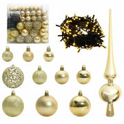 Set di Palle di Natale 120 pz 300 LED Bianco caldo Ø 6 cm