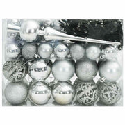 Set di Palle di Natale 61 pz 150 LED Bianco caldo Ø 6 cm