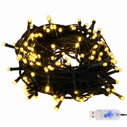 Set di Palle di Natale 120 pz 300 LED Bianco caldo Ø 6 cm