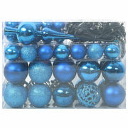 Set di Palle di Natale 61 pz 150 LED Bianco caldo Ø 6 cm