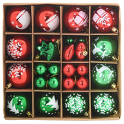 Set di Palle di Natale 40 pz Rosso e Verde Ø 6 cm Plastica