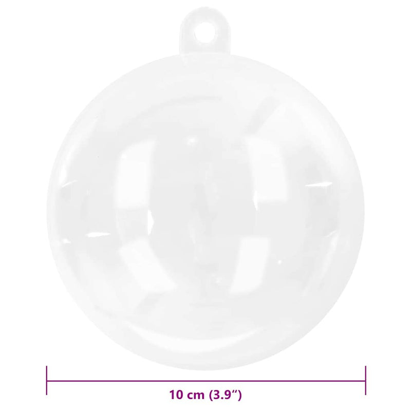 Set di Palle di Natale 25 pz Trasparente Ø 10 cm Plastica