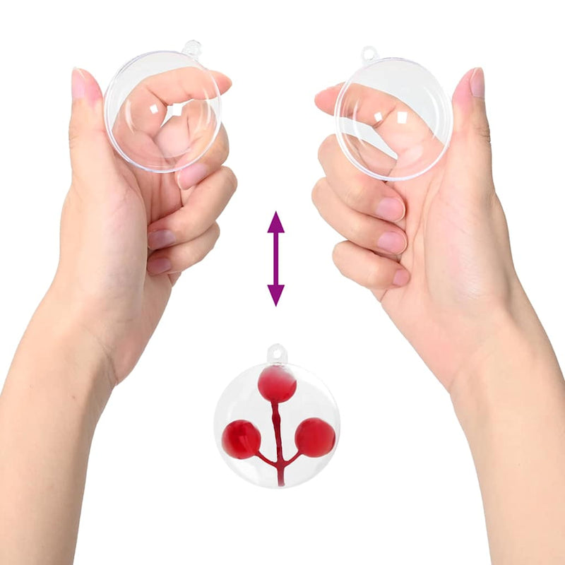 Set di Palle di Natale 200 pz Trasparente Ø 5 cm Plastica
