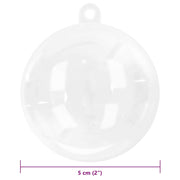Set di Palle di Natale 200 pz Trasparente Ø 5 cm Plastica