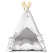 Tenda per animali con cuscino Bianco 40 x 40 x 50 cm Poliestere