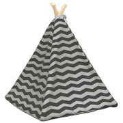 Tenda per animali con cuscino Bianco e Grigio 50 x 50 x 60 cm
