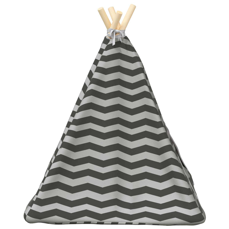 Tenda per animali con cuscino Bianco e Grigio 50 x 50 x 60 cm